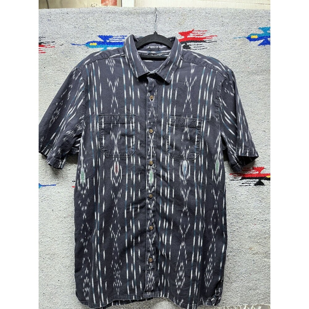 Volcom button down short sleeve shirt skater medium large